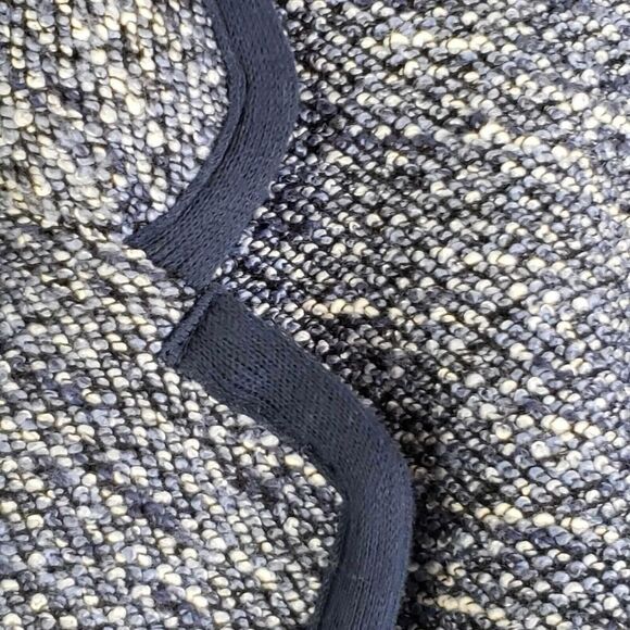 Talbots Blazer Women's Size 12 Blue Tweed Long Sleeve Jacket Stretch Knit - Picture 4 of 9